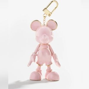 Baublebar Disney Mickey Mouse Bag Charm Pink Enamel
